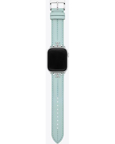 Tory Burch Kira Band For Apple Watch®, Blue Leather