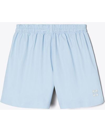 Tory Burch Double-Faced Canvas Short - Blue
