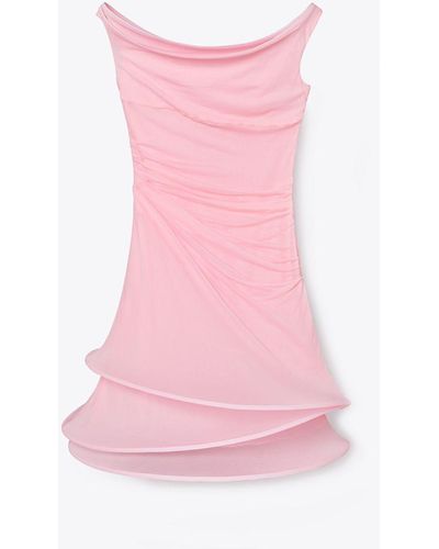 Tory Burch Jersey Hoop Dress - Pink