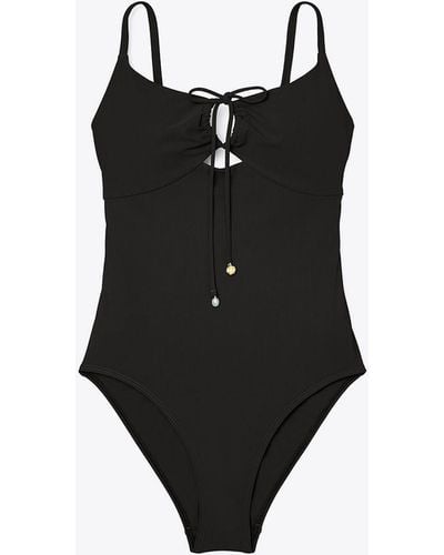 Tory Burch Ruched One-piece - Black