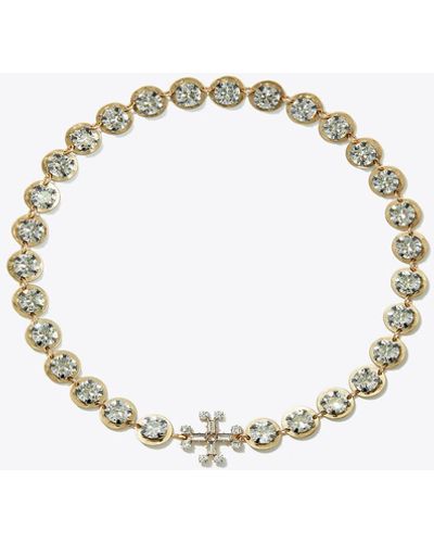 Tory Burch Crystal Necklace - Blue