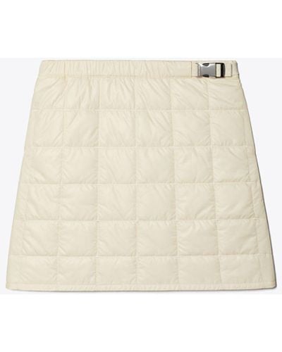 Tory Sport Tory Burch Quilted Mini Skirt - White