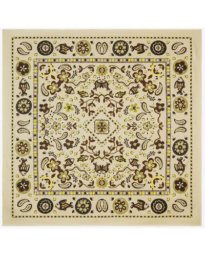 Tory Burch Pisces Dream Double Sided Silk Square - Mettallic