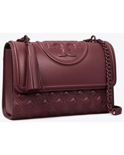 Tory Burch ‘Fleming Small’ Shoulder Bag - Purple