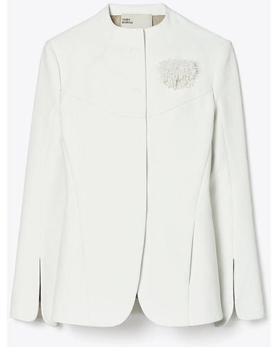 Tory Burch Double-faced Jacket - White