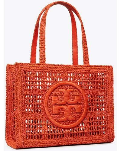 Tory Burch Small Ella Hand-crocheted Tote - Red