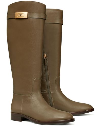 Tory Burch T Hardware Riding Boot - Green