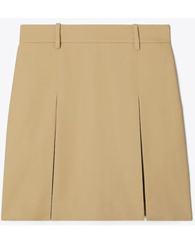 Tory Burch Tory Burch Pleated Front Nylon Golf Skirt - White