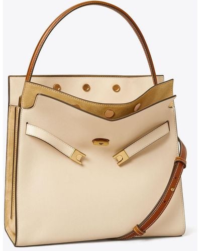 Tory Burch Lee Radziwill Double Bag - Natural