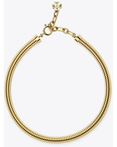 Tory Burch Flat Chain Collar - Metallic