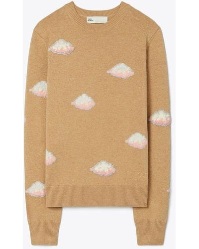 Tory Burch Cashmere Cloud Pullover - White