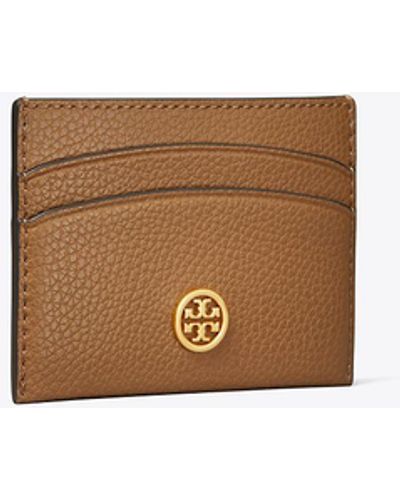 Tory Burch Robinson Pebbled Card Case - White