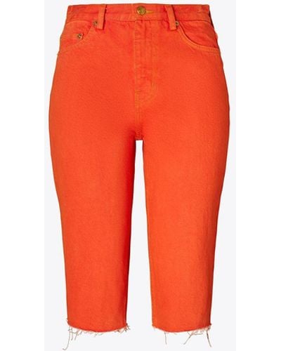 Tory Burch High-rise Cropped Jeans - Red