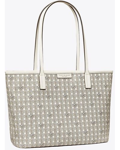 Tory Burch Small Ever-ready Zip Tote - White
