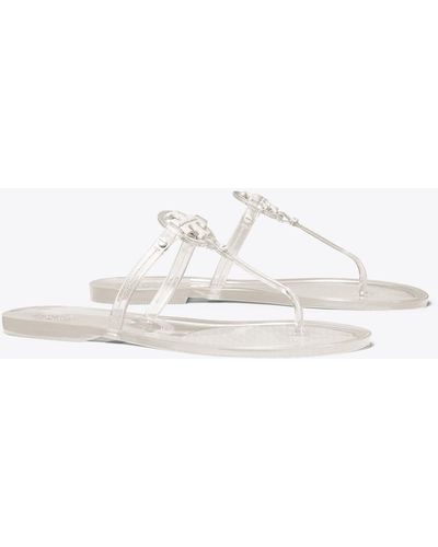 Tory Burch Mini Miller Jelly Thong Sandals - White