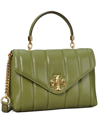 Tory Burch Small Kira Quilted Satchel - Green