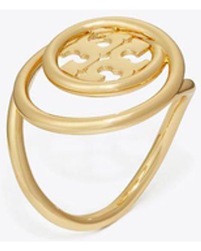 Tory Burch Miller Double Ring - White