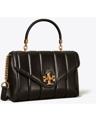 Tory Burch Small Kira Quilted Satchel - Black