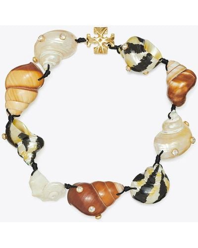 Tory Burch Shell Statement Necklace - White