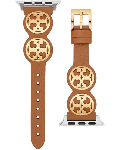 Tory Burch Miller Band For Apple Watch®, Luggage Leather, 38 Mm - 40 Mm - Mehrfarbig