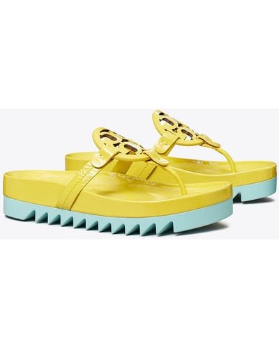 Tory Burch Miller Cloud Lug Sandal - Yellow