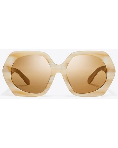 Tory Burch Kira Oversized Square Polarized Sunglasses at Von Maur