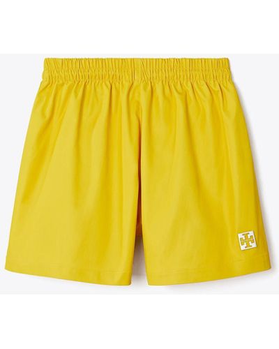 Tory Burch Tory Burch Double-faced Canvas Short - Yellow