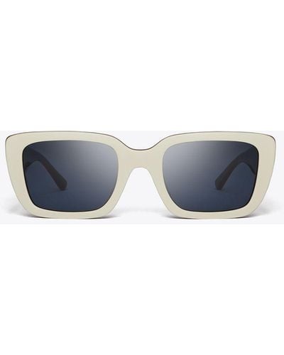Tory Burch Miller Rectangle Sunglasses - Blue
