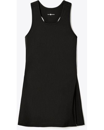 Tory Burch Tory Burch Side-slit Tennis Dress - Black