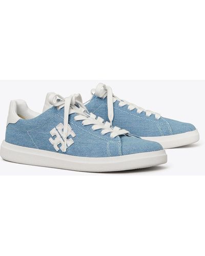 Tory Burch Double T Howell Court Trainer - Blue