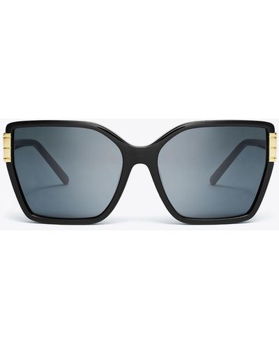 Tory Burch Eleanor Oversized Cat-eye Sunglasses - Blue