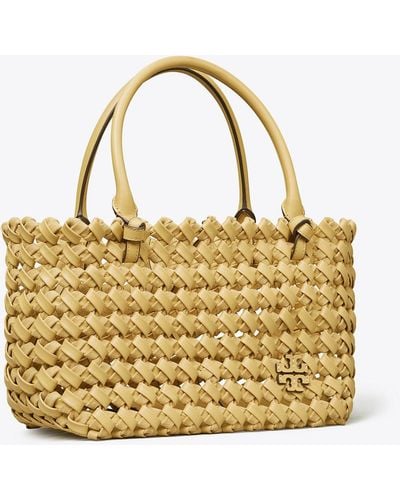 Tory Burch Mcgraw Woven Embossed Satchel - Multicolor