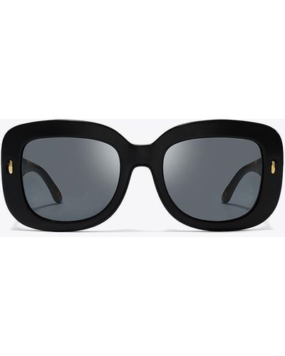 Tory Burch Miller Oversized Square Sunglasses - Schwarz