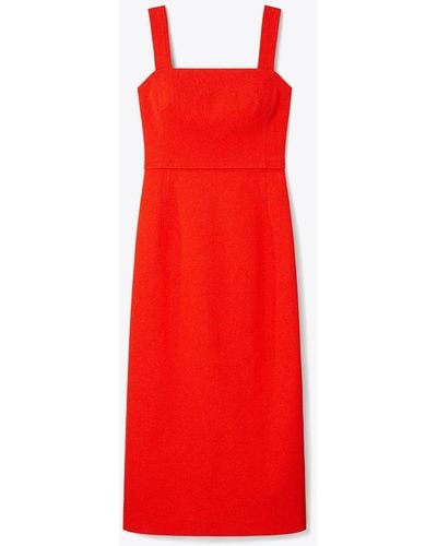 Tory Burch Stretch Faille Dress - Red