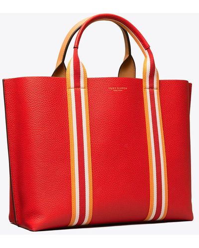 Tory Burch Perry High Frequency Triple-compartment Tote - Red