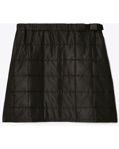 Tory Burch Quilted Mini Skirt - Black