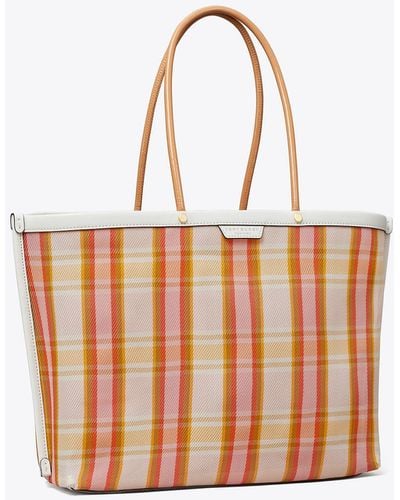 Tory Burch Perry Mesh Triple-compartment Tote - White