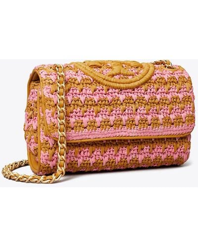 Tory Burch Small Fleming Soft Crochet Convertible Shoulder Bag - Multicolor