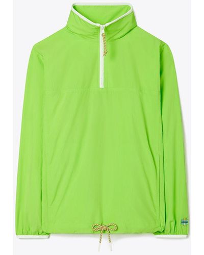 Tory Sport Tory Burch Nylon Half-zip Jacket - Green