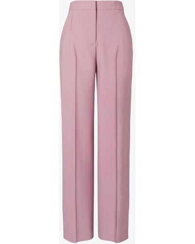 Tory Burch Tailored Wool Pant - Pink
