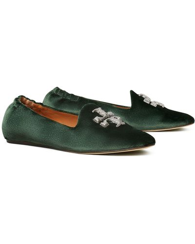 Tory Burch Eleanor Crystal Loafer - Green