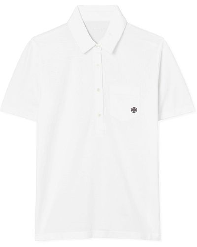 Tory Sport Poloshirt Aus Merzerisierter Baumwolle - Weiß
