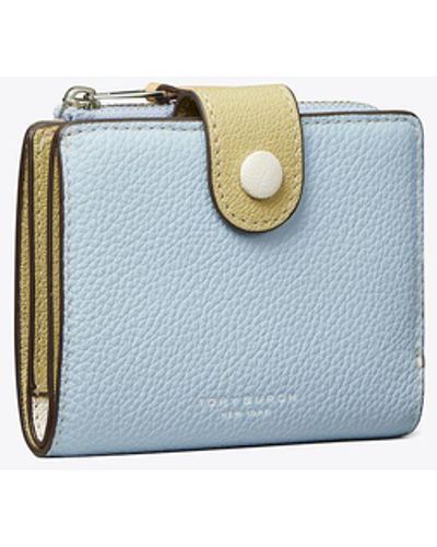 Tory Burch Colorblock Bi-fold Wallet - Blue