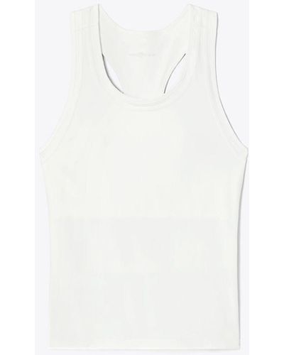 Tory Sport Tory Burch Contrast Strap Tennis Tank - White