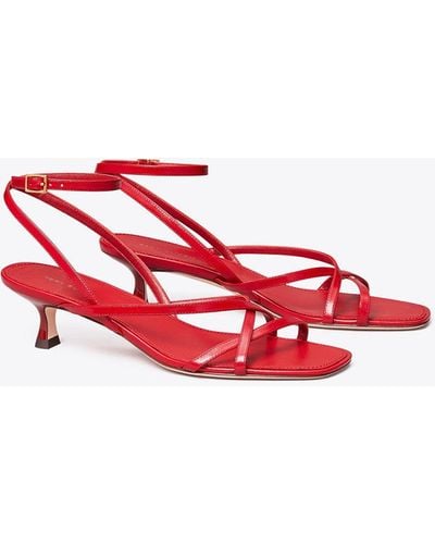 Tory Burch Capri Low Heel Sandal - Red