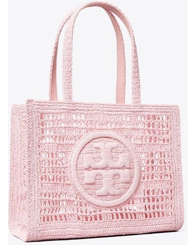 Tory Burch Small Ella Hand-crocheted Tote - Pink