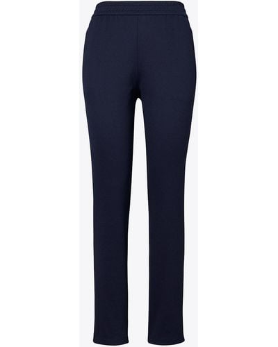 Tory Sport Tory Burch Double Knit Track Pant - Blue