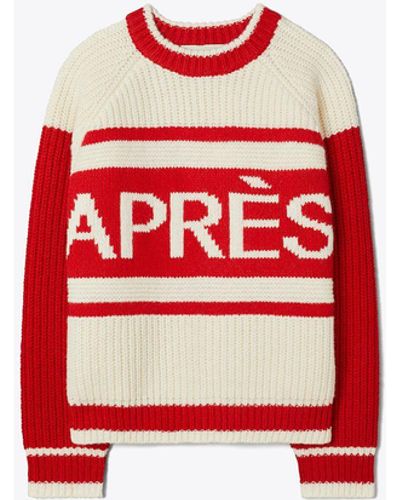 Tory Sport Tory Burch Wool Après-ski Sweater - Red