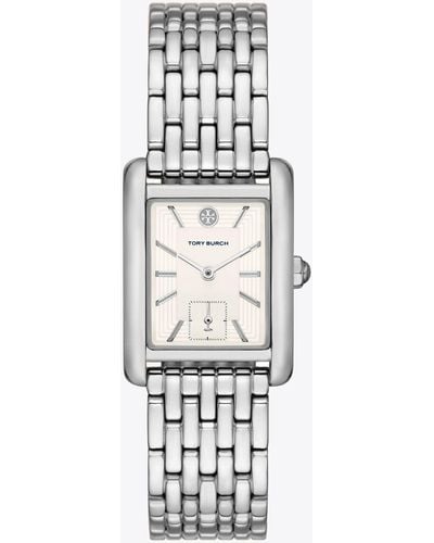 Tory Burch Eleanor Stainless Steel Bracelet Watch - White