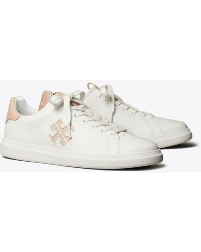 Tory Burch Double T Howell Court Trainer - White